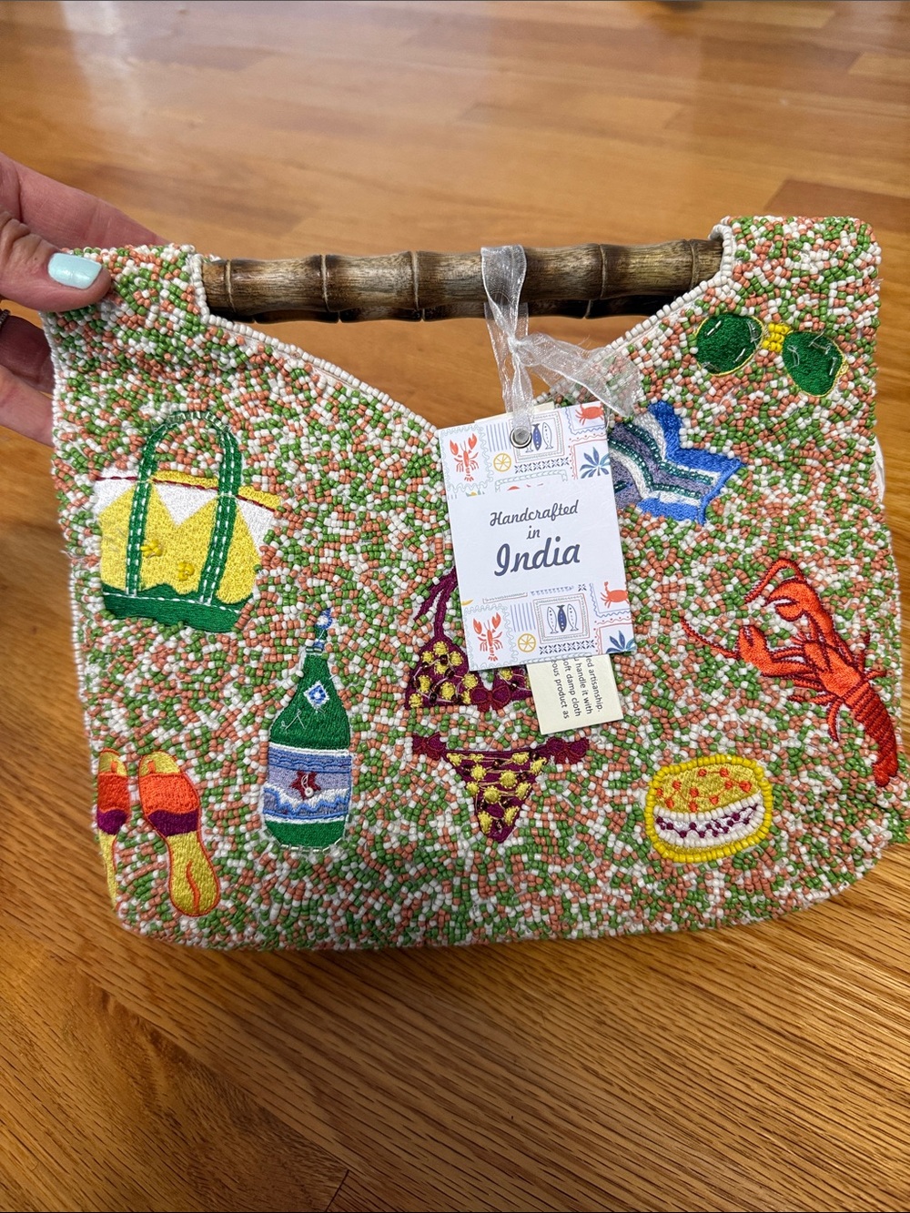 Made In India Beaded Clutch NWT
